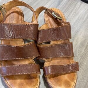 Born Brown Leather Sandals